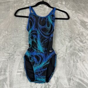 Sporti Swimsuit Women's S 30 Black Blue NEW